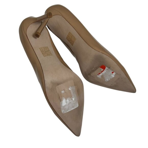 JEFFREY CAMPBELL Nikia Pointed Toe Pumps In Nude Patent Size 8.5 - Picture 9 of 9